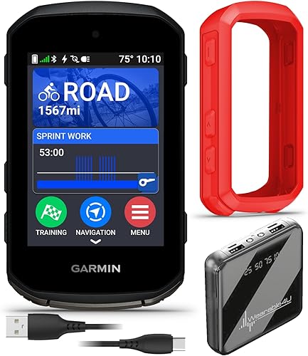 Garmin Edge 850 - Computadora compacta de ciclismo GPS, pantalla táctil a color de 2.7 pulgadas, mapeo específico de bicicleta, información avanzada