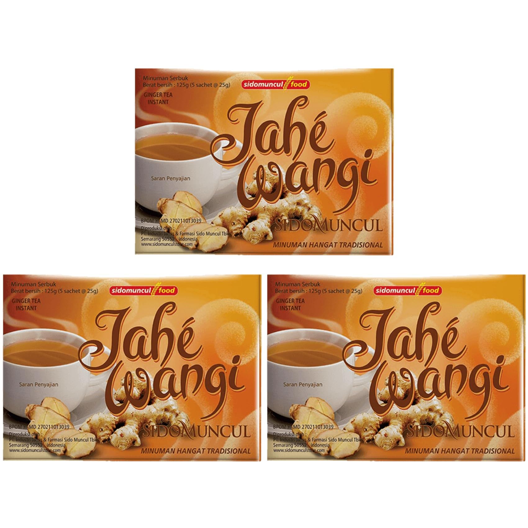 Amazon.com : Sidomuncul Jahe Wangi, Indonesian Ginger Tea, 5 cups