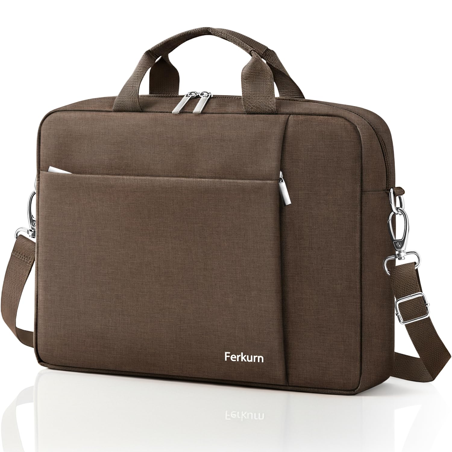 Ferkurn Laptop Bag Case for Women Men Computer Bag Compatible with HP Envy Pavilion Omen/LG Gram/MSI/Dell Inspiron XPS/Lenovo/Acer, Shoulder Strap