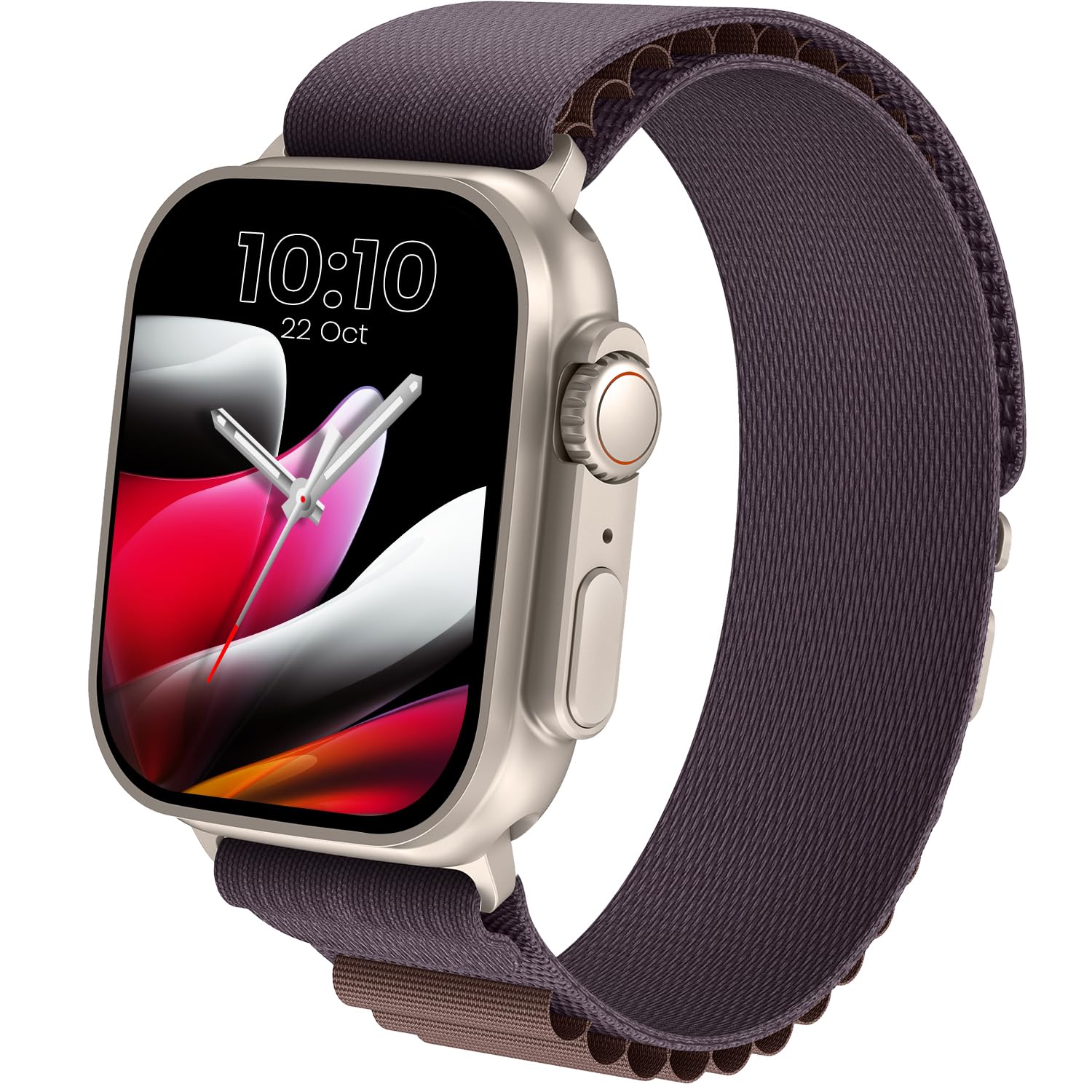 CELLECOR M4 Rush 1.91” HD Display Smart Watch, Bluetooth Calling, Unlimited Watch Faces, 100+ Sports Modes, Health Suite, Voice Assistance (Gold/Purple Brown)