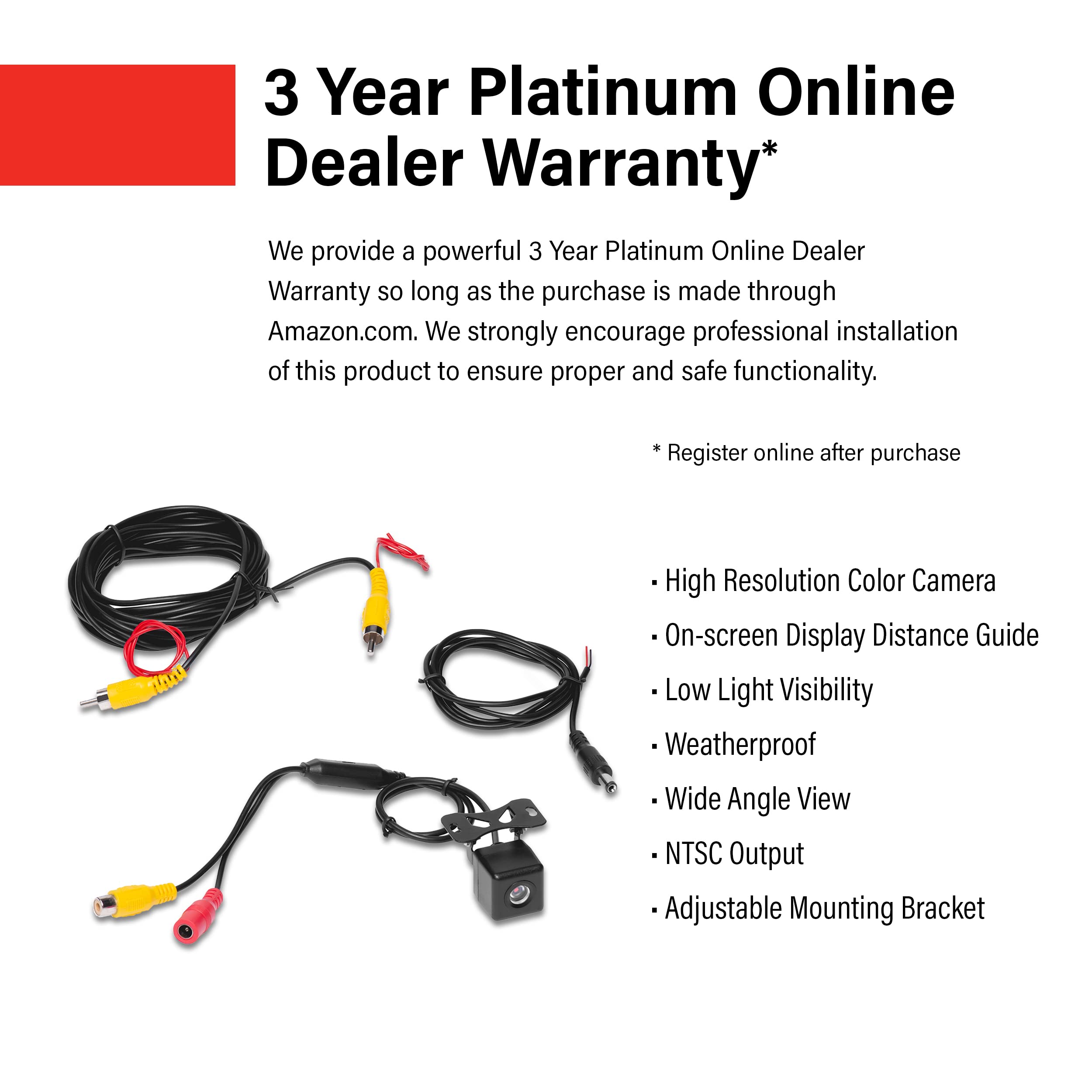 Boss Reverse Camera Snapklik.com : BOSS Audio Systems CAM18 Rearview Car Backup Camera ...