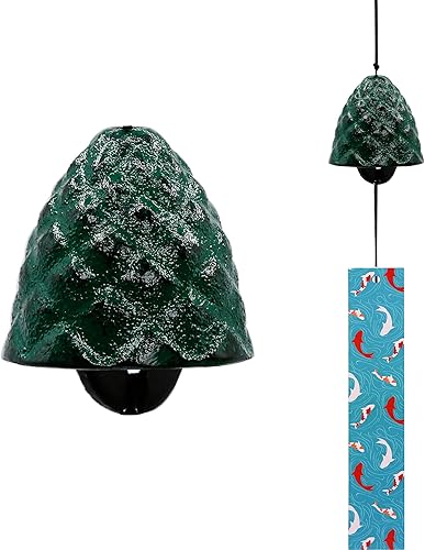 Carillón de viento japonés de hierro fundido para exteriores, adorno para jardín, patio y balcón, decoración de campana de viento de metal colgante,