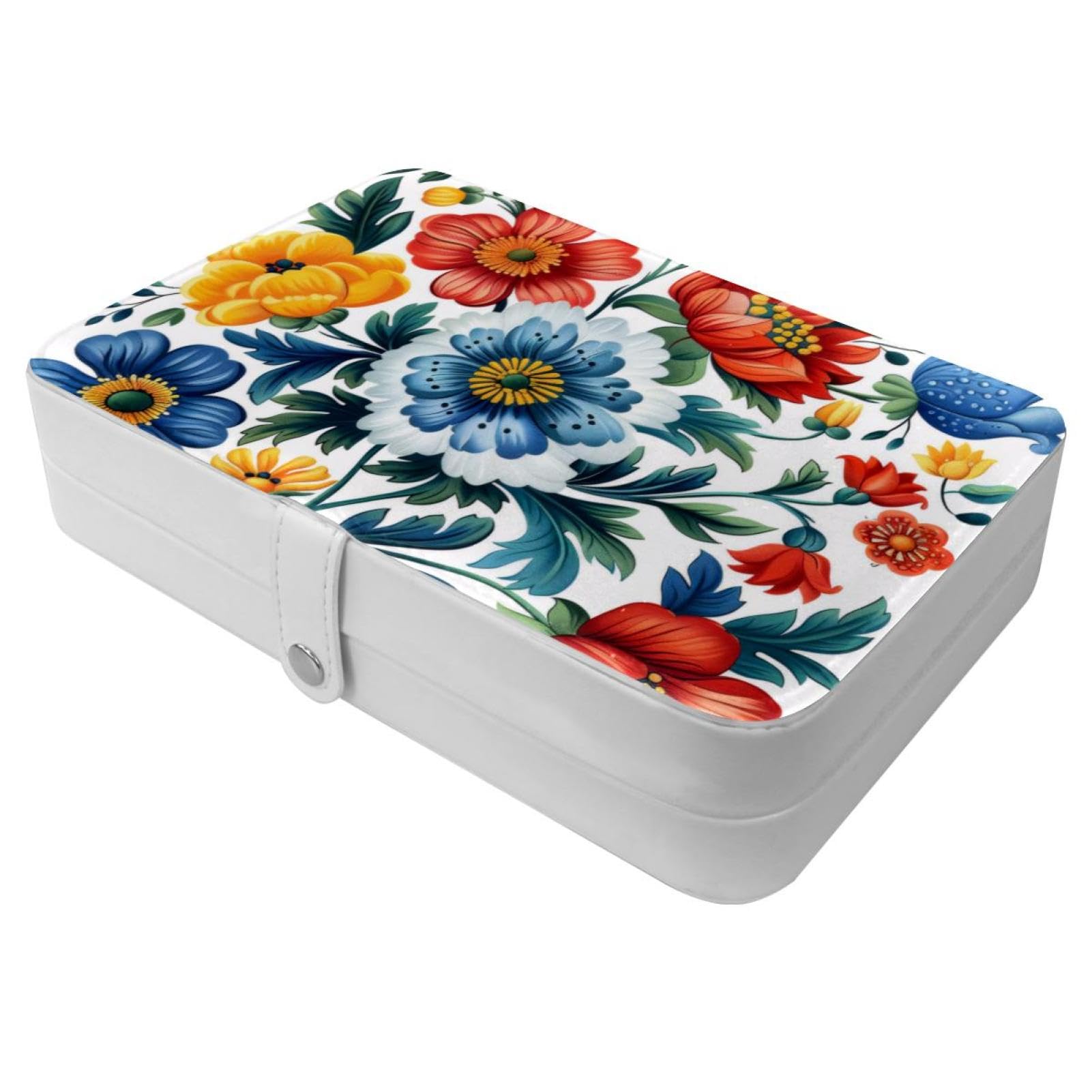 Boîte à bijoux de voyage anti-nœuds avec boucle en métal robuste