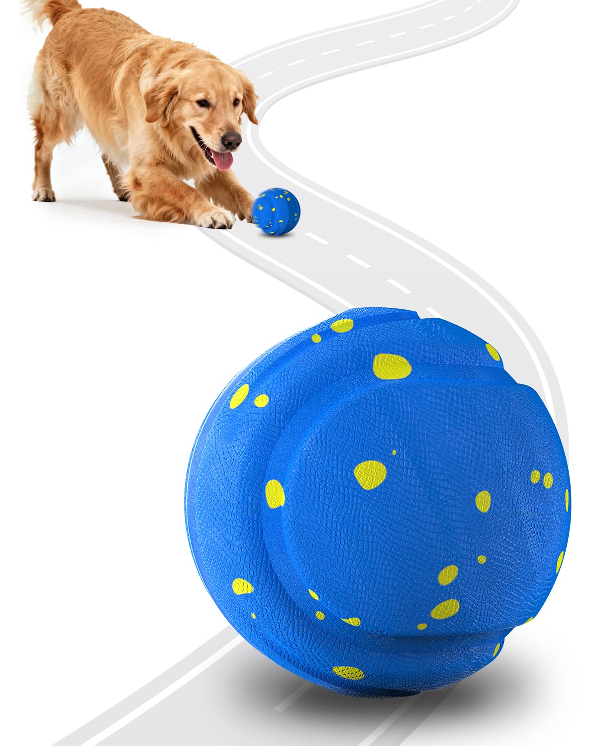 Juguetes interactivos para perros medianos y grandes, regalo de cumpleaños, juguete interactivo indestructible para masticadores agresivos, juguetes antiaburrimiento, material duradero