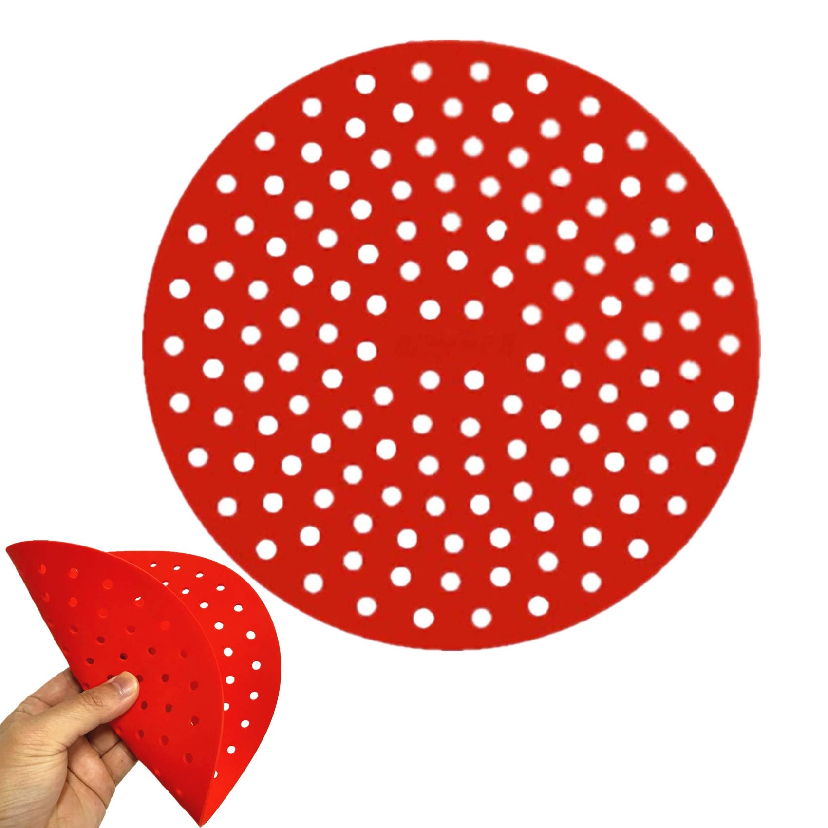 Buy Reusable Air Fryer Liners 8.5 Inch Round, Flexible NonStick