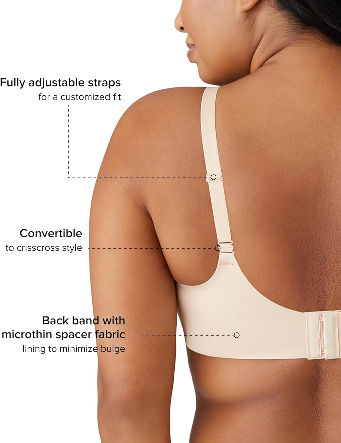 Wacoal Women's Superbly Smooth Unlined Full Coverage Underwire Bra, 855342 - Image 5