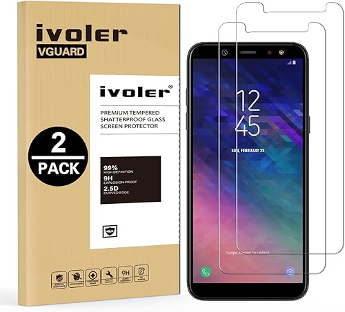 iVoler Pack  Vetro Temperato Compatibile con Samsung Galaxy 2018  Garanzia Vita   Pellicola Protettiva  Protezione per Schermo