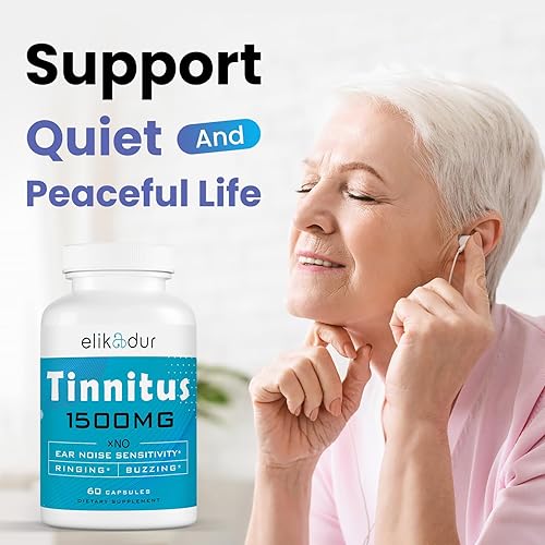 Miniatura 6 de Alivio del tinnitus de 1500 mg para el zumbido de las orejas, suplementos de alivio del tinnitus para el alivio del zumbido de las orejas  Mezcla de
