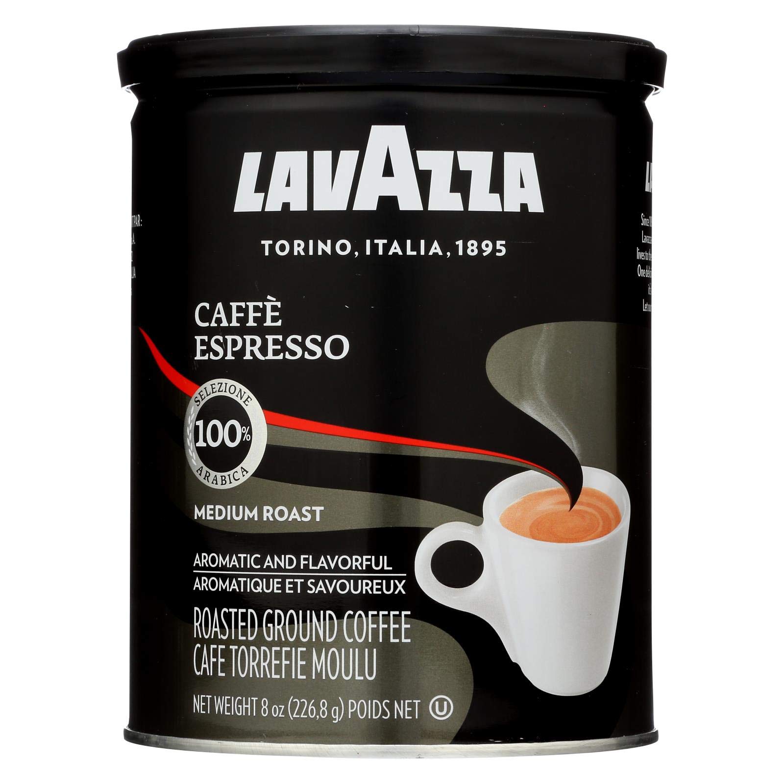 Lavazza Caffe Espresso Ground Coffee Medium Roast Oz Cans