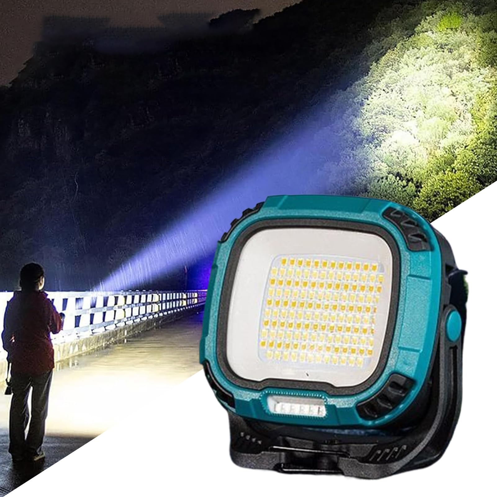Lampada Lavoro Magnetica Luce Esterna da Campeggio | Lampada Luminosa USB Impermeabile Antipolvere per Lavoro Cantiere Pesca Lettura ad Alta Luminosità