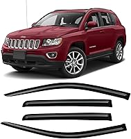 Vista 36 de Visera de ventana para Chevy Silverado 1500/GMC Sierra 1500/Avalanche/Suburban Crew Cab 2007-2013, protectores de lluvia, deflector de ventilación