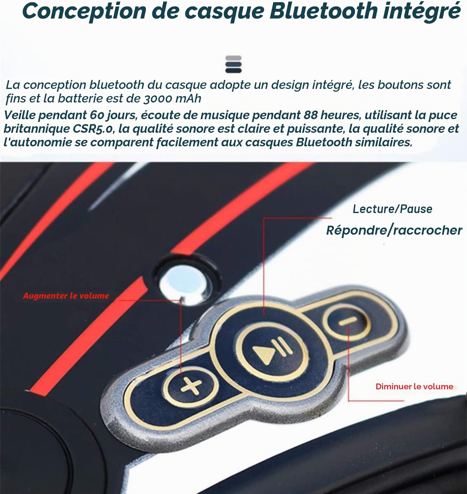 Casque Moto Jet Bluetooth Microphone Intégré, Casque Moto Ouvert avec Certification ECE, Adultes Unisex Motocyclette Électrique 3/4 Demi Casque, pour mobylette Scooter