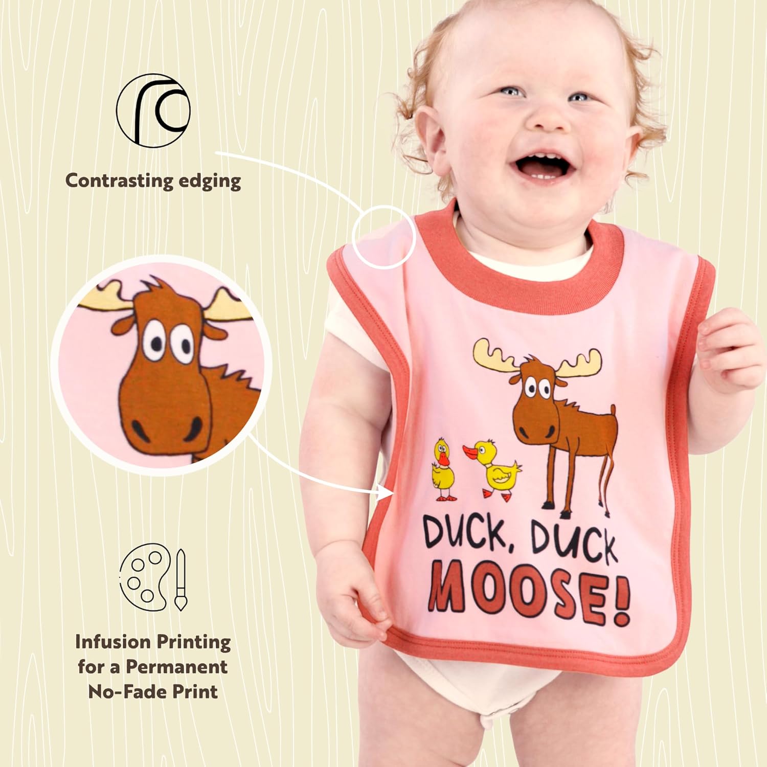 LazyOne Animal-Print Baby Bibs, Cute Baby Shower Gifts