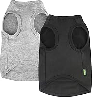 Vista 22 de Camisas ligeras para perros, ropa de algodón fresca para chihuahuas para perritos pequeños extra, ropa transpirable para el sol para perritos Blanco