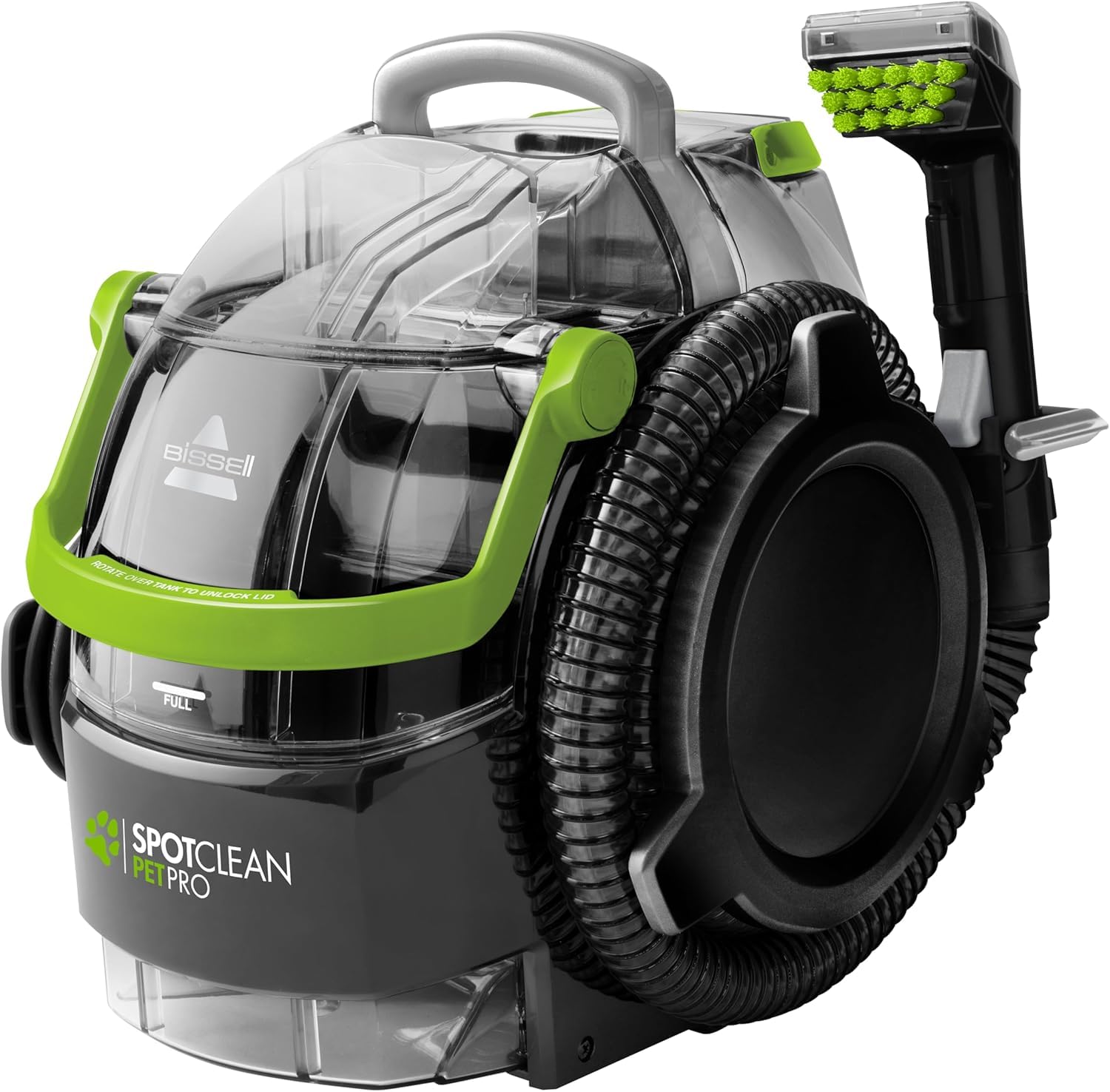 BISSELL SpotClean Pet Pro, Aspiradora de Agua Tapicería, Lava Aspiradora Ideal para Dueños de Mascotas, Limpiador de Liquidos para Alfombras, Tapicería, Sofá, Auto & Más, Motor Potente de 750W, 15585