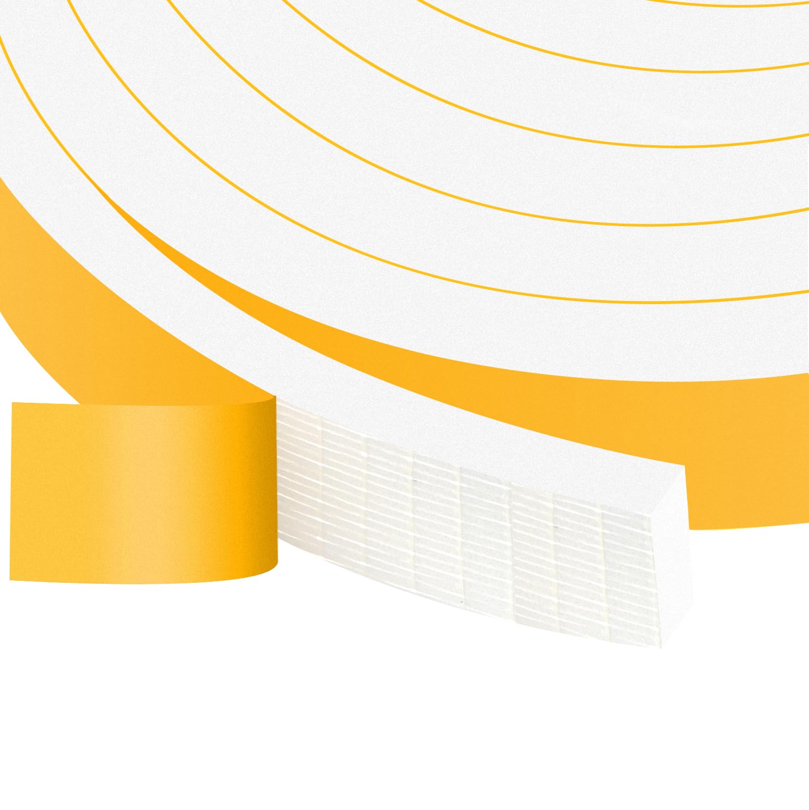 YIMIKI Weather Stripping 20mm(W) x 8mm(T), Adhesive Weather Stripping Door Seal Strip for Doors and Windows,High Density Closed Cell Weatherstrip, SoundProof Weatherproof,2 Rolls, Total 4M