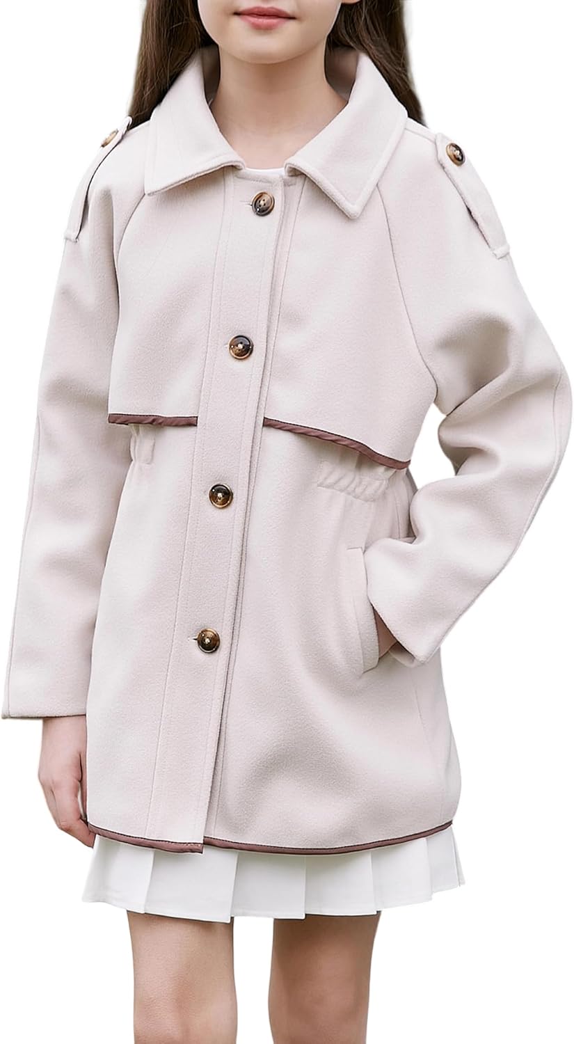 Betusline Wool Dress Coat Kids