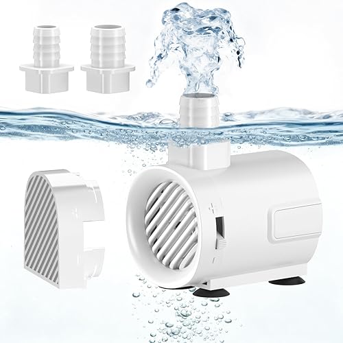Miniatura 2 de Bomba de fuente de 120 GPH - Bomba de agua sumergible, ultra silenciosa con flujo ajustable para peceras, estanques, acuarios, hidroponía y