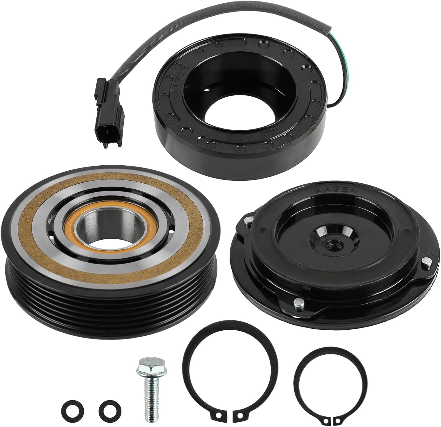 MOTOALL 540210 A/C Compressor Clutch Kit Fit for Ford Explorer 3.5 Non-Turbo 2011-2019 Replaces ‎EB5Z-19D786-AB