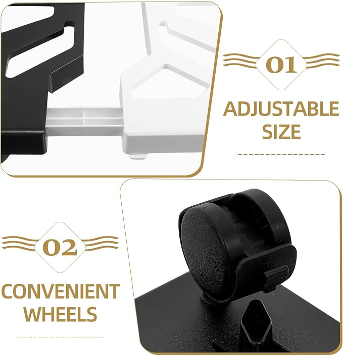Soporte ajustable para torre de PC con ruedas Toyvian miniatura 7