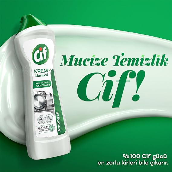 Cif Krem Yeni Nesil Yüzey Temizleyici Amonyak 750 ml