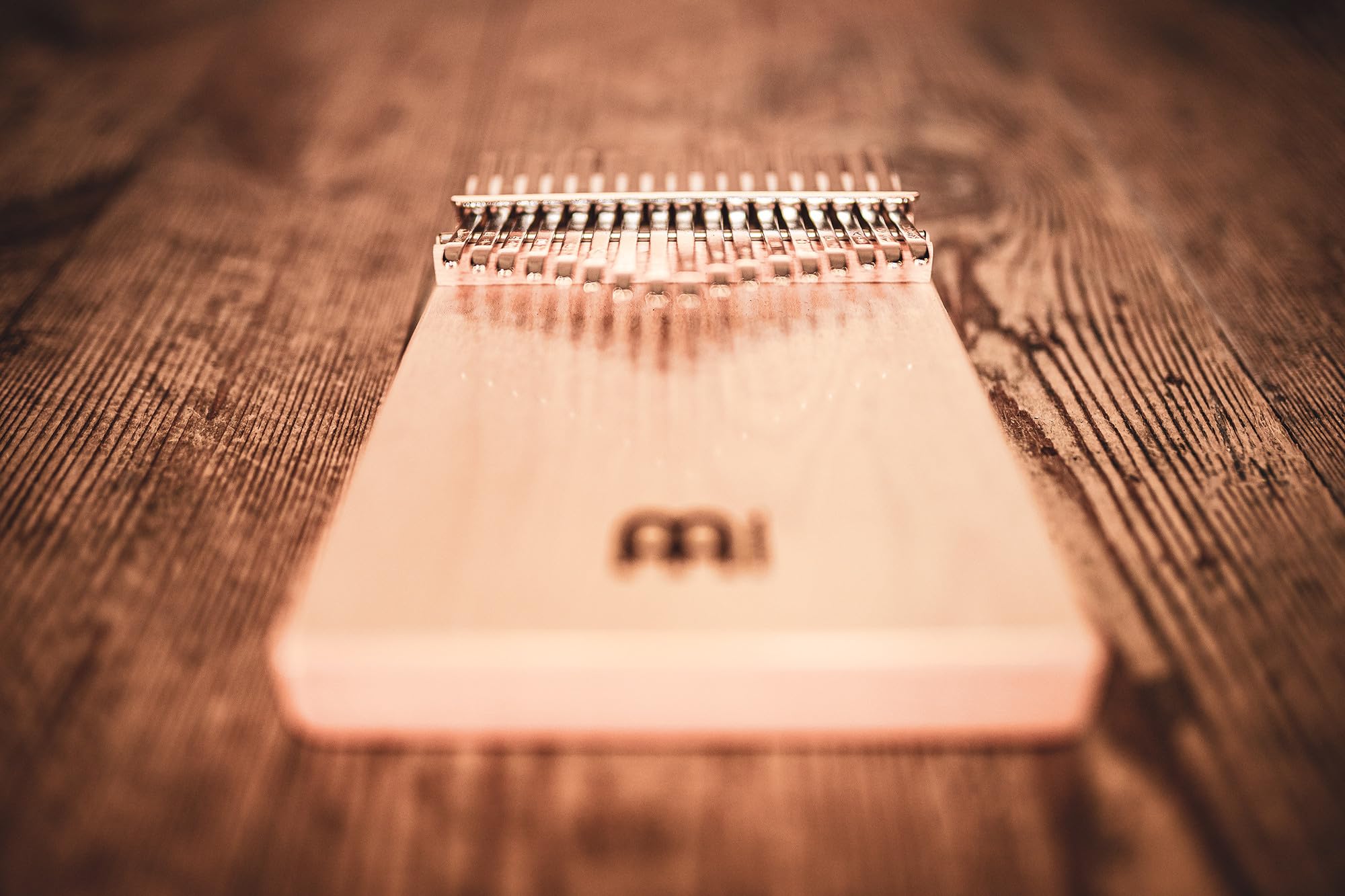 Sonic Energy Solid Body Kalimba – 17 notes, do majeur – Pour la méditation, le yoga, la percussion – Bois d'érable – Accessoires inclus (1B-KL1704S)