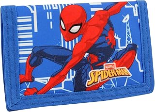 Marvel Spiderman Wallet for Boys and Girls Trifold Kids Wallets with Zip Pouch for Coins and Card Holder Superhero Character Gifts