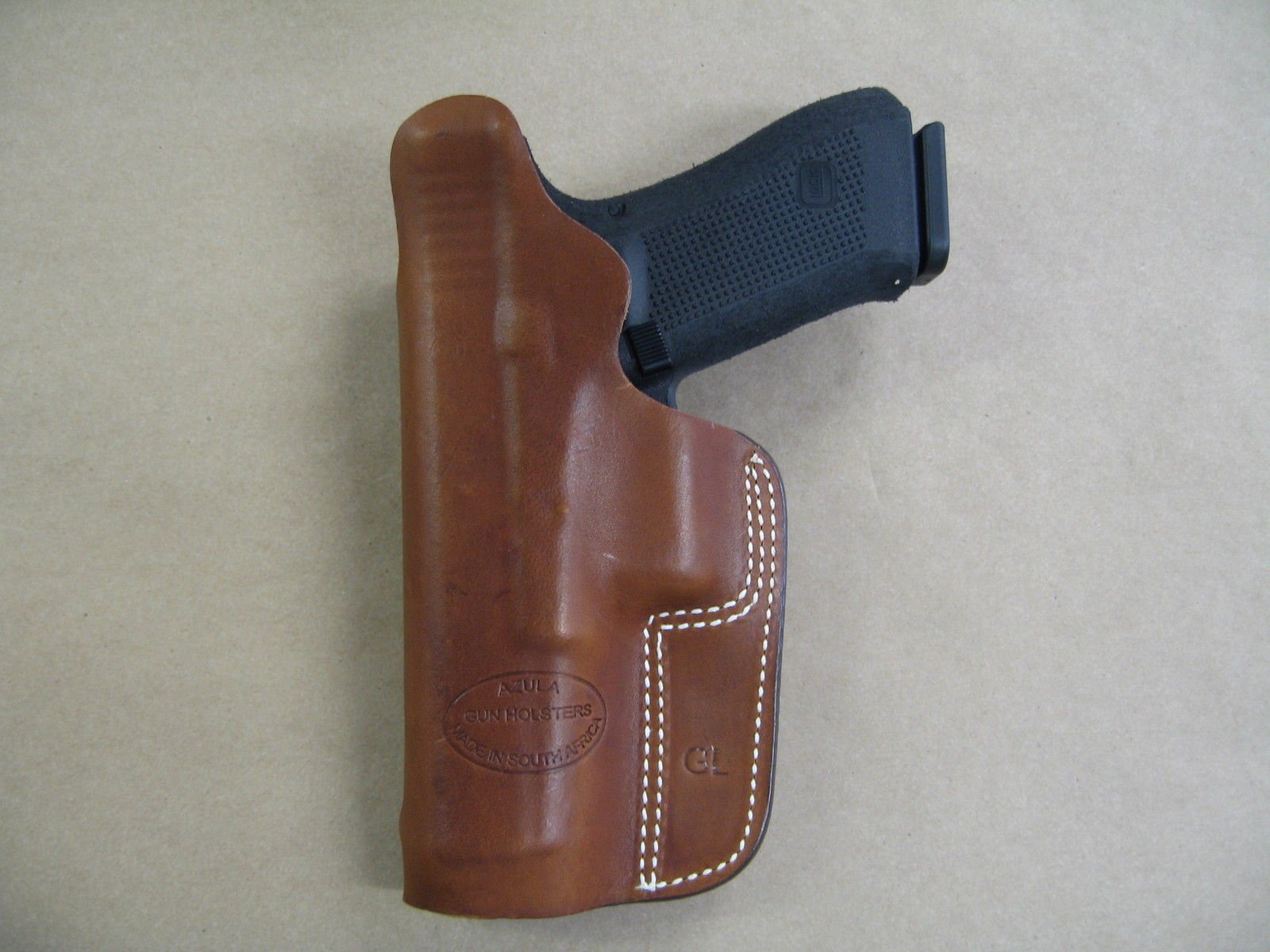 Azula Gun Holsters Iwb In The Waist Band Leather Concealed Carry Holster For Glock 48 9mm Pistol Black Right Hand