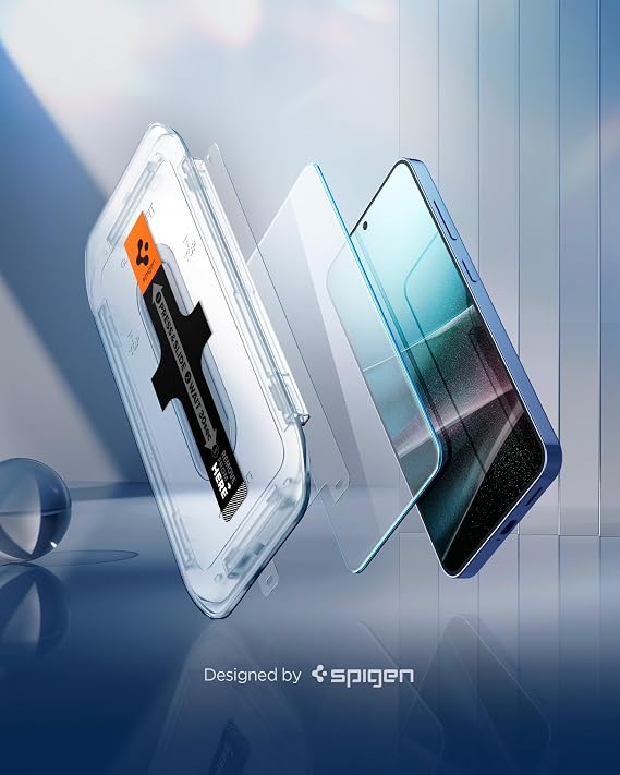Spigen Tempered Glass Screen Protector [GlasTR EZ Fit] designed for Galaxy S25 Plus | Galaxy S24 Plus [Case Friendly] - 2 Pack | 9H Hardness Tempered Glass, Easy Installation Kit, Case-Friendly, Crystal Clear, Touch Responsive, Oleophobic Coating