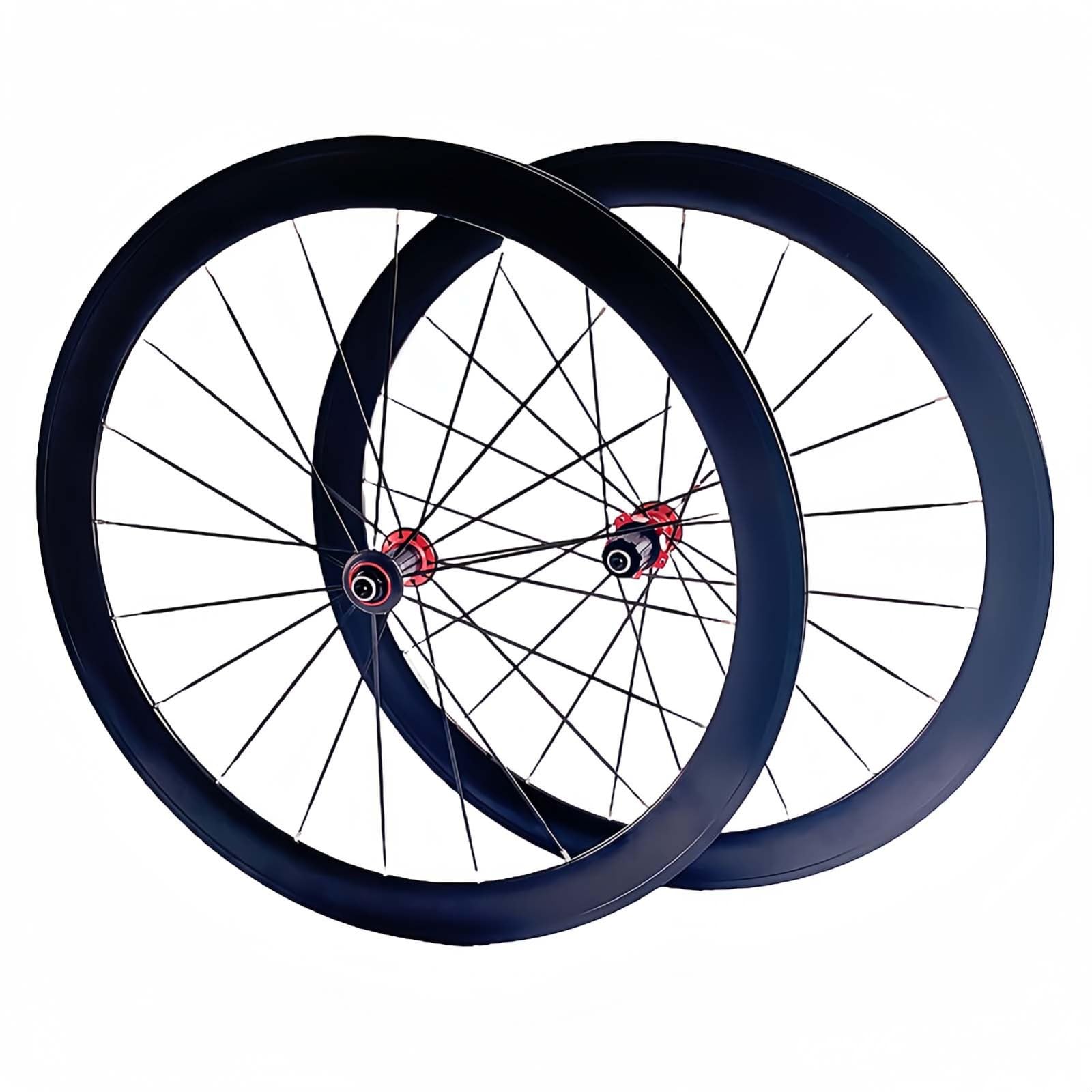 Fahrradlaufräder 700C*23C-25C-28C Rennrad-Laufradsatz 40/50MM Aluminiumlegierung C/V Bremsfelge 20H Schnellspannnabe für 8 9 10 11-Fach Laufradsatz (B-700C/50MM)