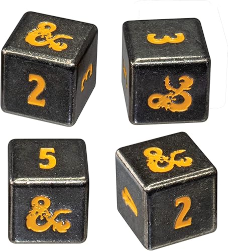 Miniatura 4 de Ultra PRO - Juego de dados Dungeons & Dragons Heavy Metal Realmspace D6 - Evita a los enemigos en tu próxima aventura con un rollo dominante,