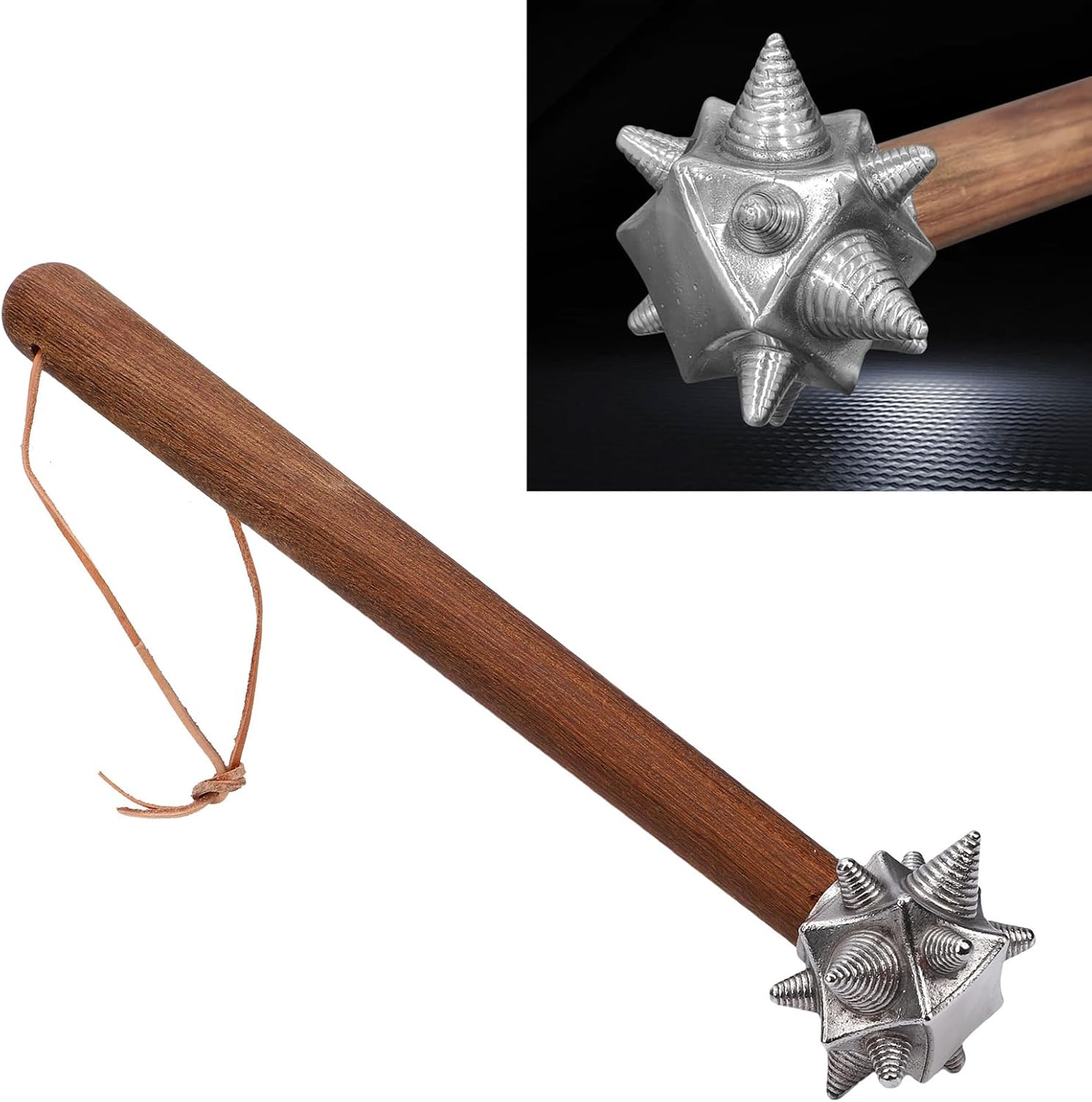 Marhynchus Ball Hammer Stainless Steel Heavy Duty with Wooden Handle Anti Slip Shockproof for Construction Gardening Car Tools Home Decor