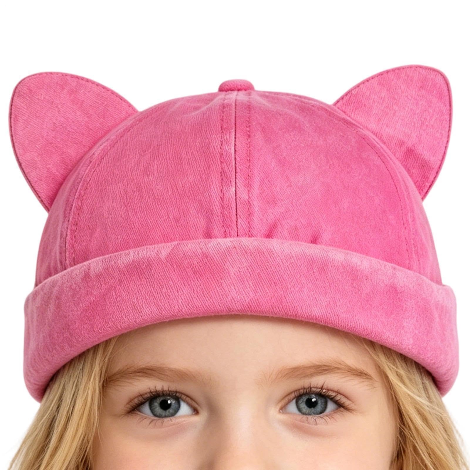 Gorro niño con orejas de animal, gorra ligera sin visera para interior y exterior 8