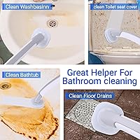 Vista 4 de 30 repuestos desechables para cepillos de inodoro, almohadillas de repuesto de inodoro compatibles con cepillo de inodoro Clorox y Oshang, cabezales