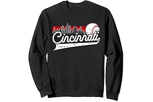 Retro Cincinnati Vintage Baseball Softball Lover Women Men Sweatshirt