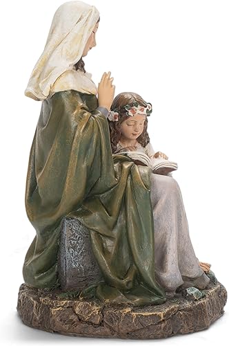 Miniatura 4 de Joseph's Studio de Roman - Figura de Santa Ana de 7 pulgadas, estatua religiosa de decoración del hogar, regalo devocional para oración e inspiración