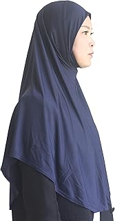 Plain Hijab for Women Muslim Headscarf Islamic Scarf Easy to Wear Prayer Hijabs