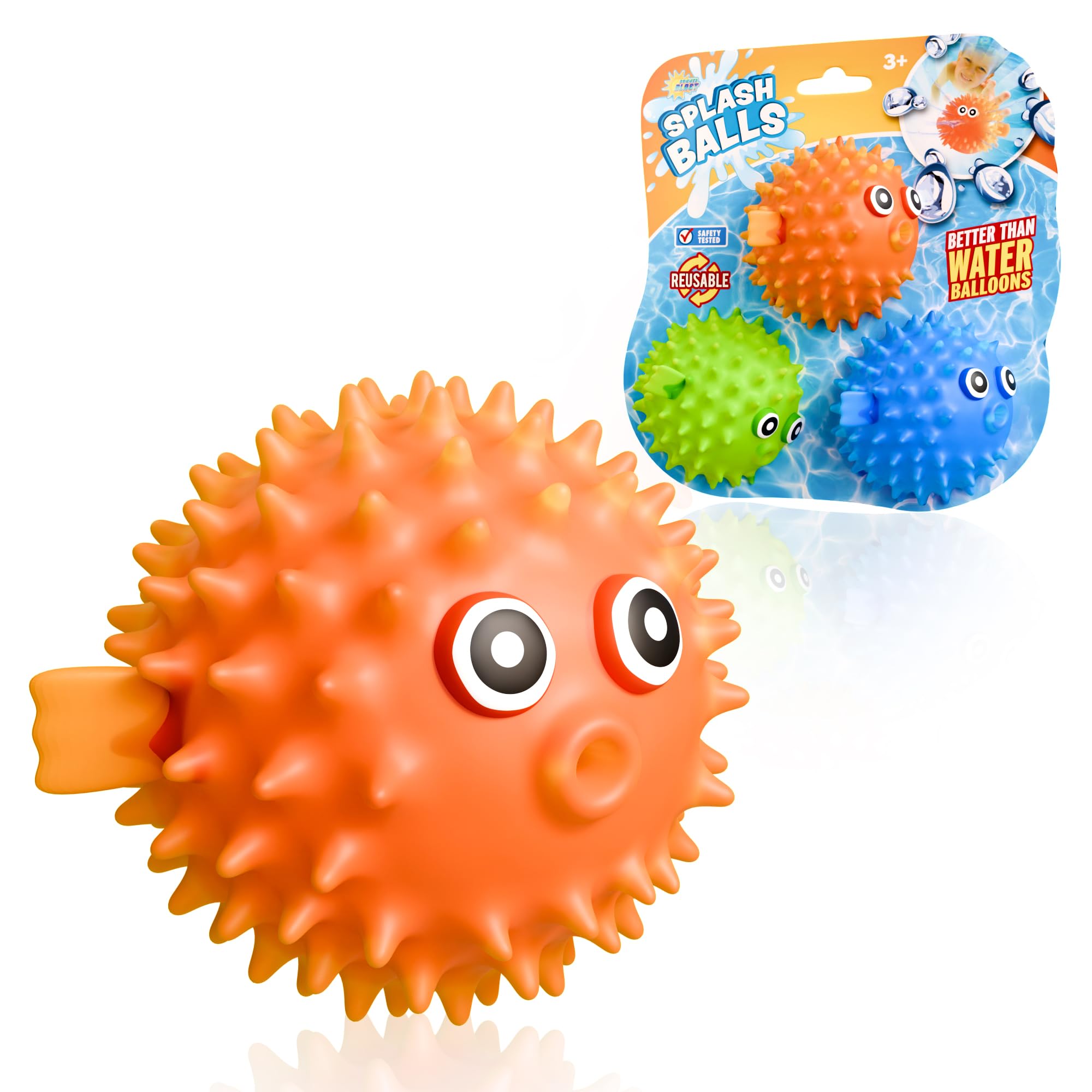 Lollipop Splash Balls - Fun Water Games for Kids 3+ - Reusable Splash Balls in 3 Bright Colors - Better Than Water Balloons