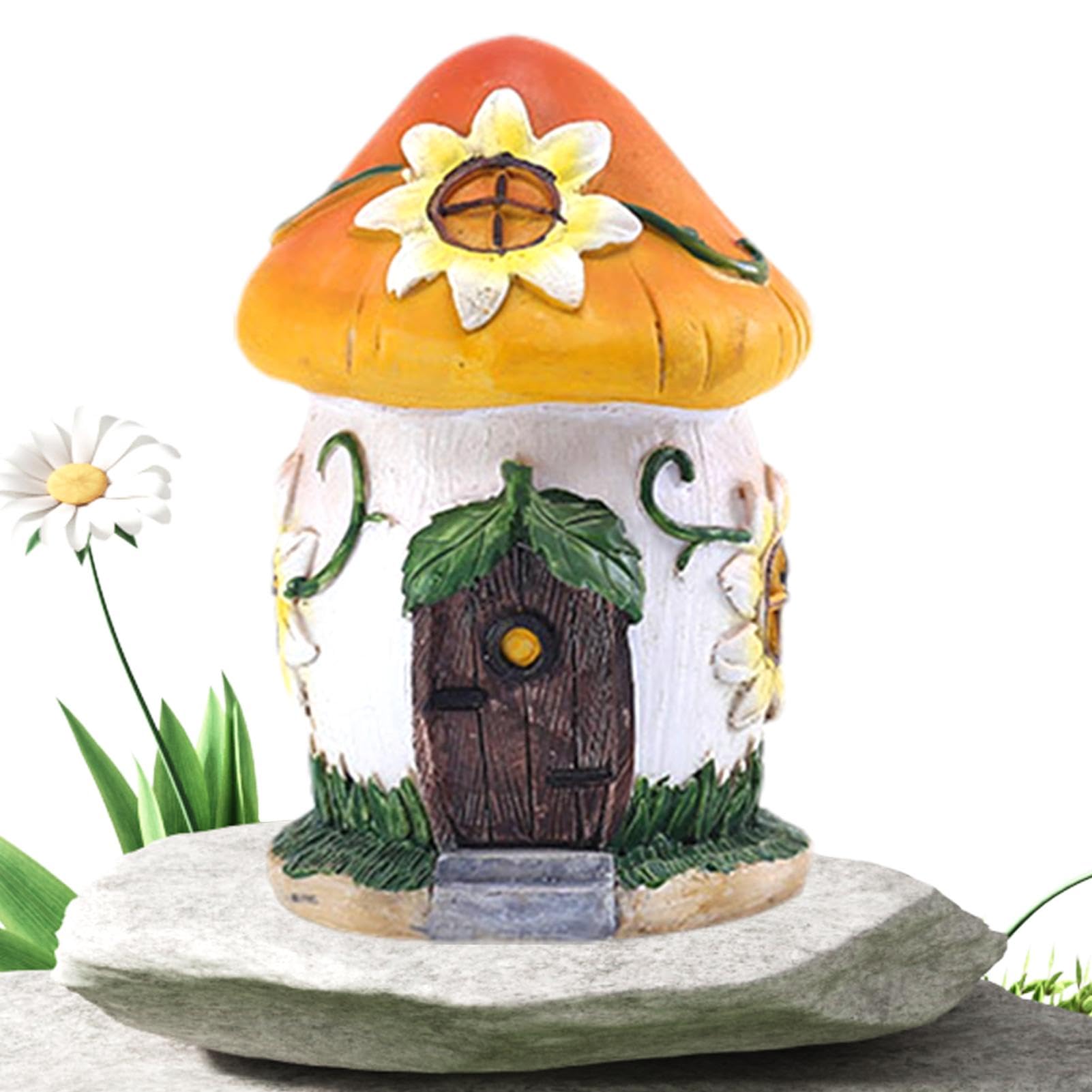 MEETYAMOR Feengarten-Zubehör – 6-teiliges Set Mit Pilzhaus & Mini-Tieren Aus Kunstharz