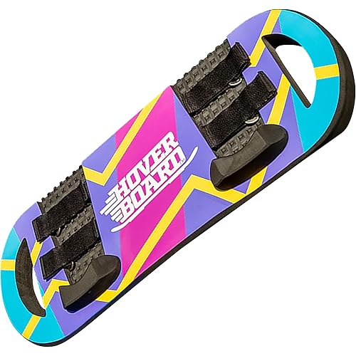 Spacejump Hoverboard Foam Bounce Board Trampoline Attachment with Straps for Outdoor Trick Training and Jump Practice, Multicolor