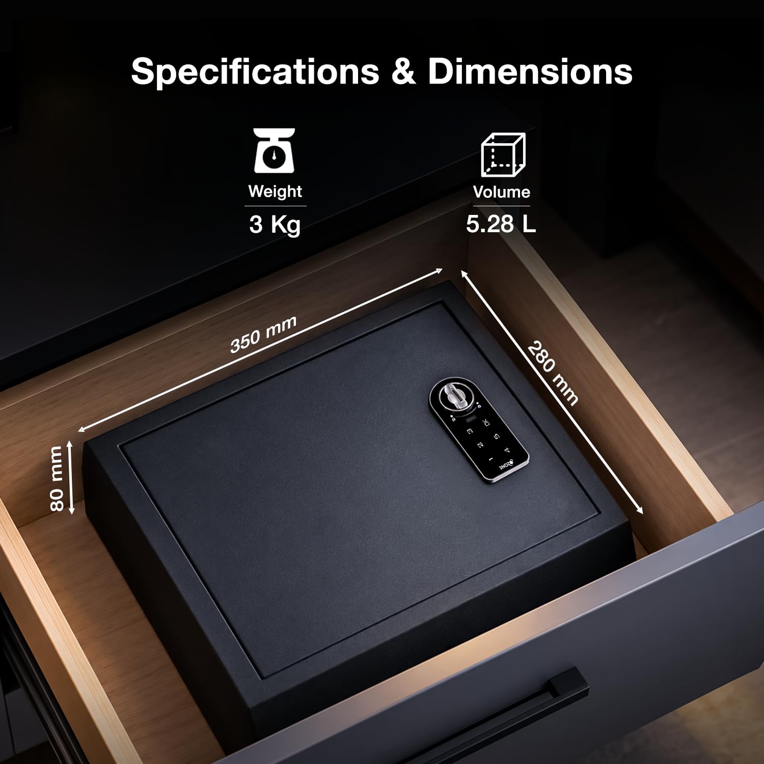 Digital Safe Locker - Secure Home & Office Storage -6