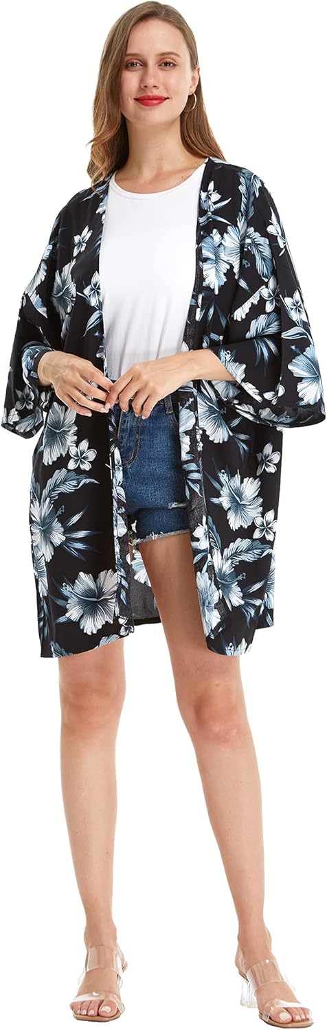 Matchable Family Hawaiian Luau Men Women Girl Boy Clothes in Midnight Bloom - Image 4