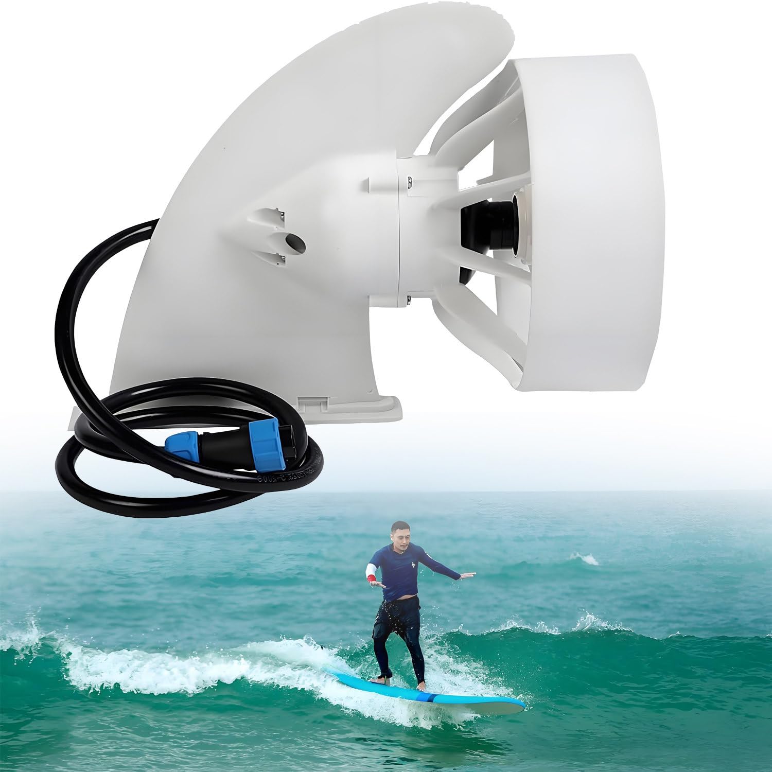 Aileron de paddle électrique pour SUP. Moteur motorisé 350 W, 24 V, 5 vitesses avant, aileron Boost pour kayak, bateau de pêche, paddle board