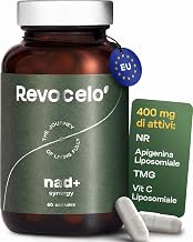 NAD+ Formula Longevity Anti-Age & Cellular Energy | 400 mg of active ingredients with NR, Liposomal Apigenin and TMG, 60 day treatment, made in the EU, laboratory tested.