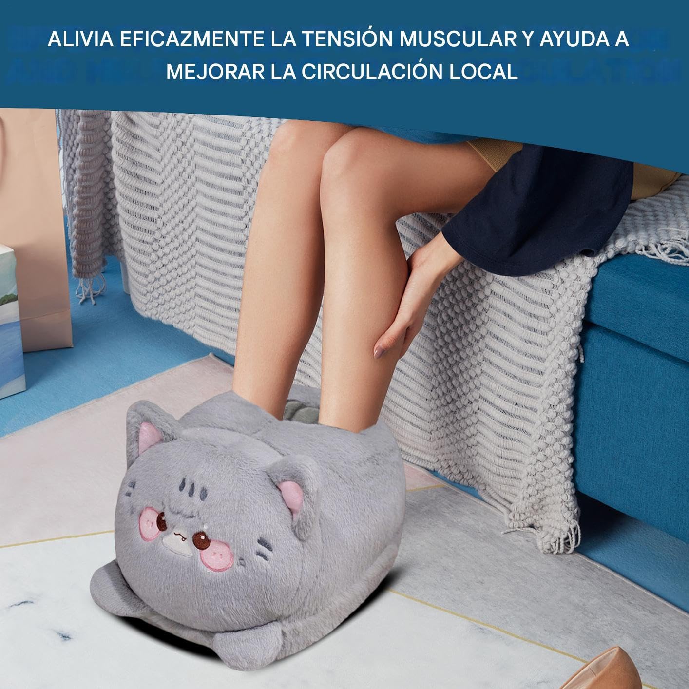Scaldapiedi Elettrico Scarpe Termiche Portatili | Riscaldatore Elettrico Cartoon Sotto Scrivania Per Interni Ufficio Casa Soggiorno Divano Viaggio Quotidiano Bambini Adulti