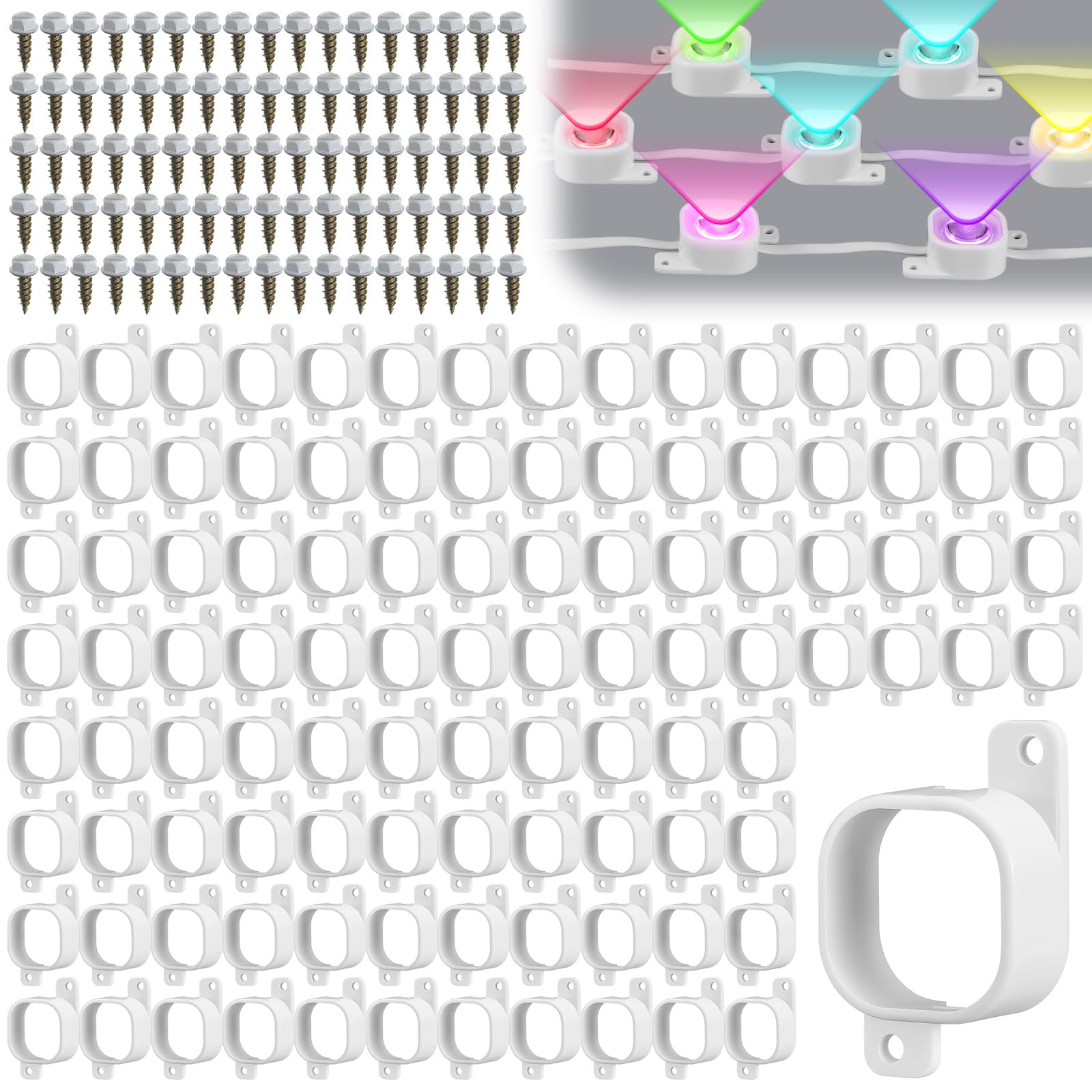 Beeveer 240 Set Light Clips Compatible with Govee H706 H806 Pro Lights