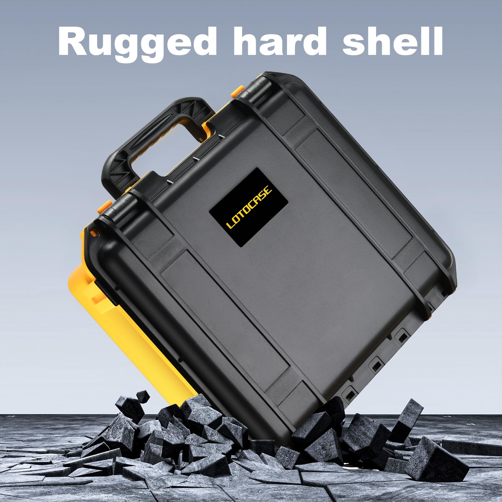 Custodia per batteria DeWalt, custodia rigida impermeabile con 9 divisori regolabili per batterie e caricabatterie da 8 V/12 V/18 V/20 V Max XR e caricabatterie, scatola organizer per batteria Dewalt