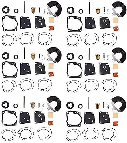 Miniatura 4 de Kit de reparación de carburador de repuesto para V4 V6 90 100 105 115 150 175HP 18-7247 436852 438996