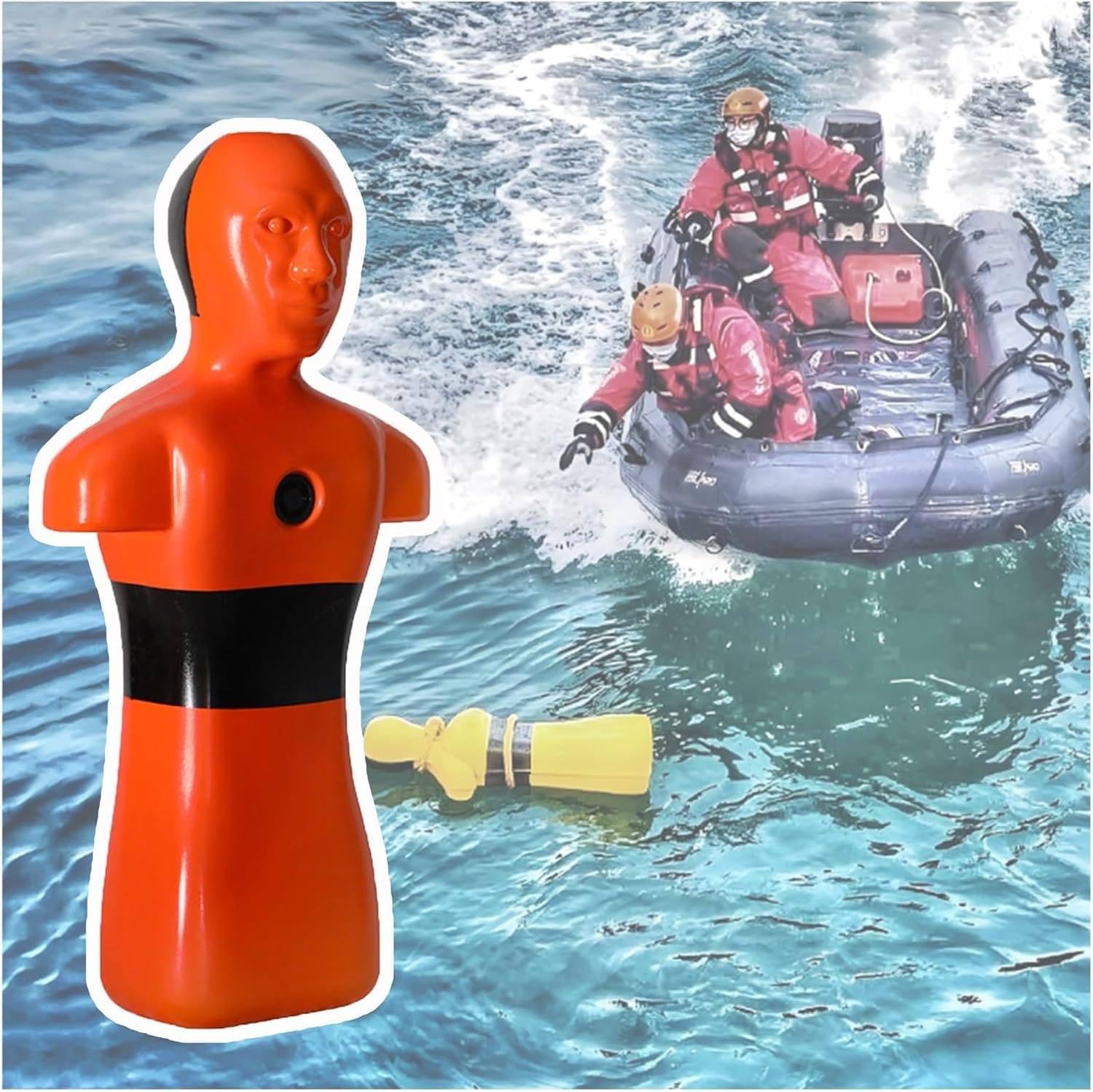 Mannequin d'entraînement à la sécurité de l'eau avec 3 trous pour la prévention de la noyade, adolescents et adultes