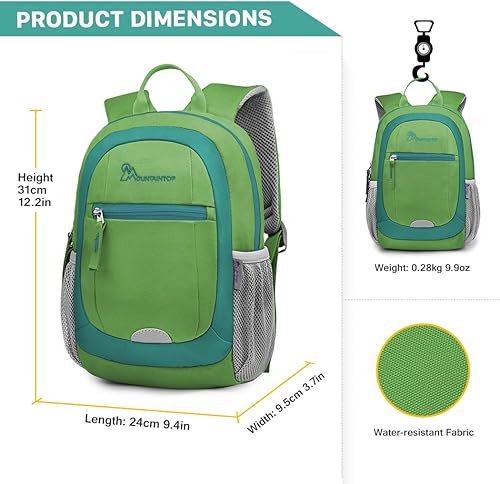 Miniatura 4 de MOUNTAINTOP Mochila infantil para niños y niñas, bolsa de jardín de infantes preescolar
